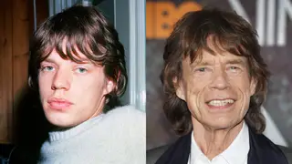 Mick Jagger then and now