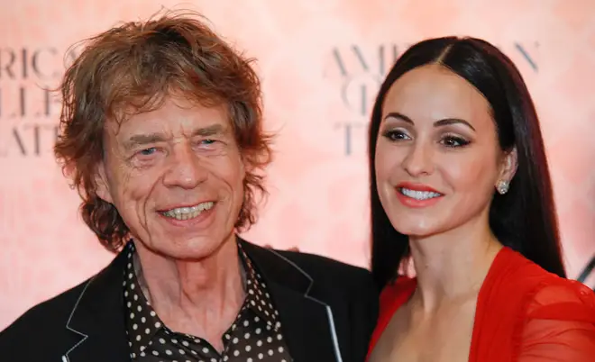 Mick Jagger with partner Melanie Hamrick in 2023