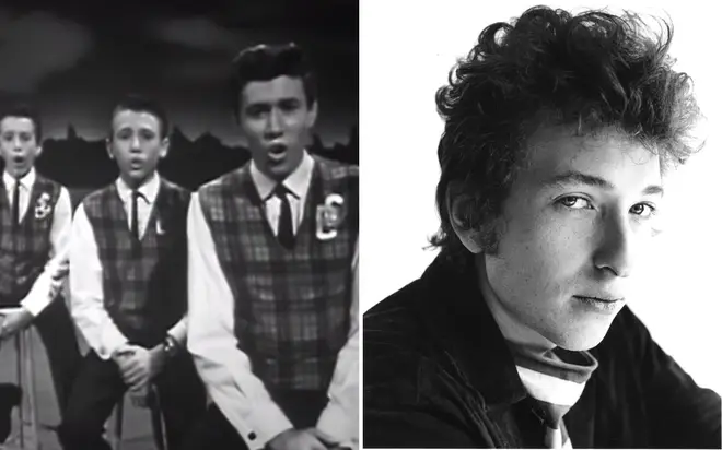 The Bee Gees mesmerised singing Bob Dylan's 'Blowin' In The Wind' in early pre-fame performance.
