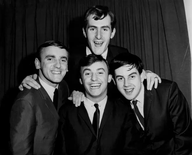 Gerry And The Pacemakers: Les Maguire (top), with (L-R) Freddy Marsden, Gerry Marsden and Les Chadwick.