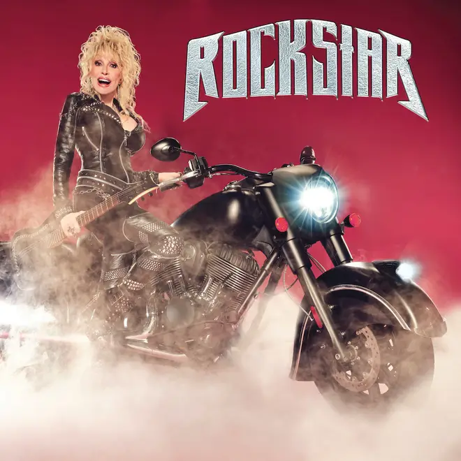 The album cover for Dolly Parton's foray into rock 'n' roll, Rockstar.