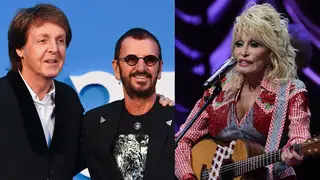 Beatles Paul McCartney and Ringo Starr have reunited to record a song with the Queen of Country, Dolly Parton.