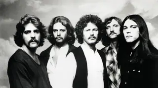 The Eagles (L-R Glenn Frey, Don Felder, Don Henley, Joe Walsh and Timothy B.Schmitt)