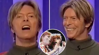 David Bowie had the Parkinson audience in stitches with his Mick Jagger impression.