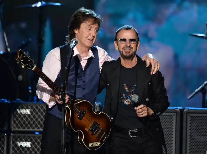 Beatles fans will be thrilled to know Starr's new EP also has a song from one of his old bandmates, Paul McCartney, on a song entitled 'Feeling the Sunlight' (Pictured in 2014)