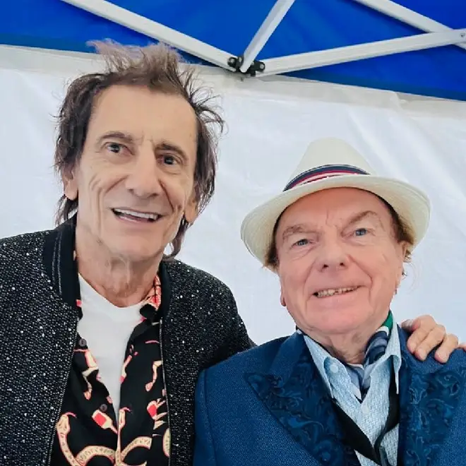 Ronnie Wood and Van Morrison are old friends.