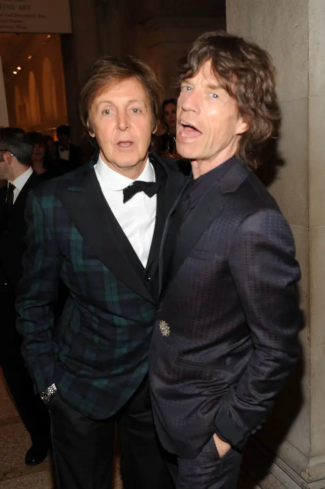 Paul McCartney and Mick Jagger (pictured here in 2011) first met in 1963. (Photo by Fairchild Archive/Penske Media via Getty Images)