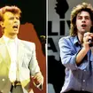 David Bowie and Bob Geldof at Live Aid