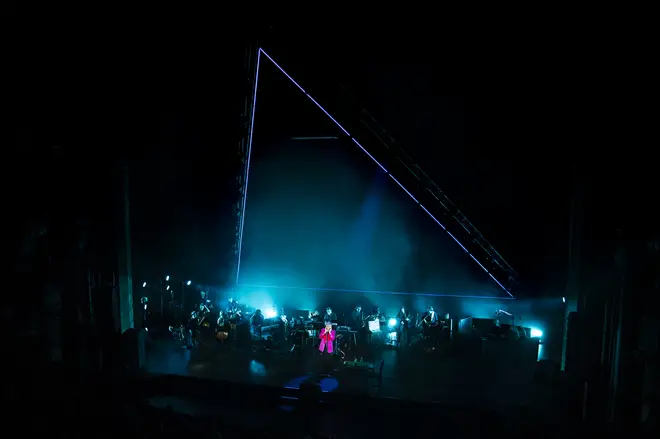 Storm Thorgerson's iconic prism design was still present.