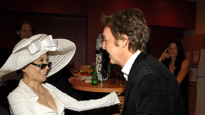Yoko Ono and Paul McCartney in 2006