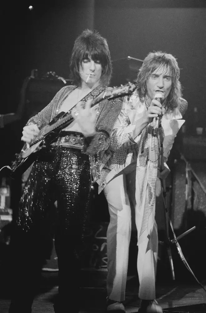 Rod Stewart left the UK for Los Angeles after Ronnie Wood joined The Rolling Stones and the Faces called it a day. (Photo by Michael Putland/Getty Images)