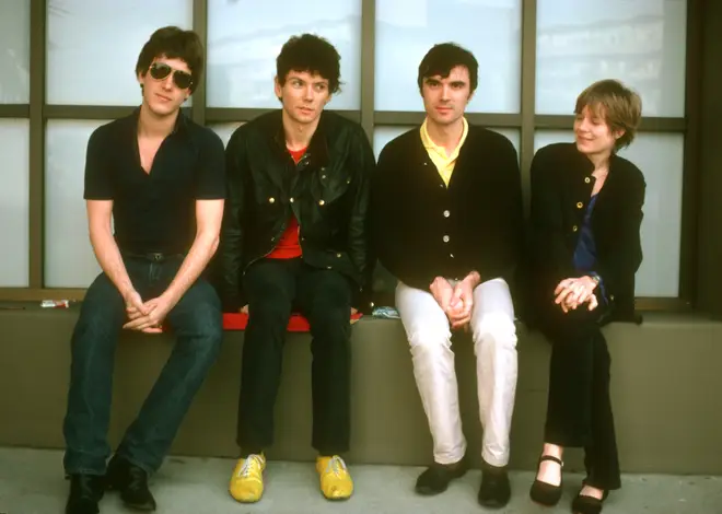 Talking Heads in 1977. (Photo by Michael Ochs Archives/Getty Images)