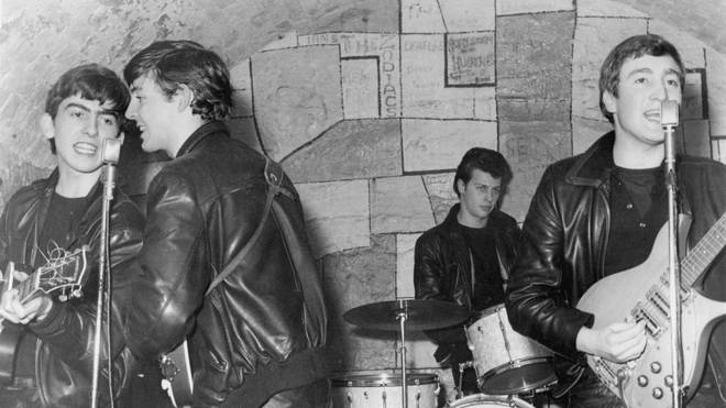 Beatles Performing At The Cavern Club in 1961