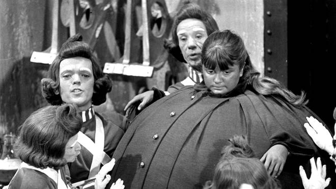 Denise Nickerson filming Violet Beauregarde's iconic Willy Wonka & The Chocolate Factory scene