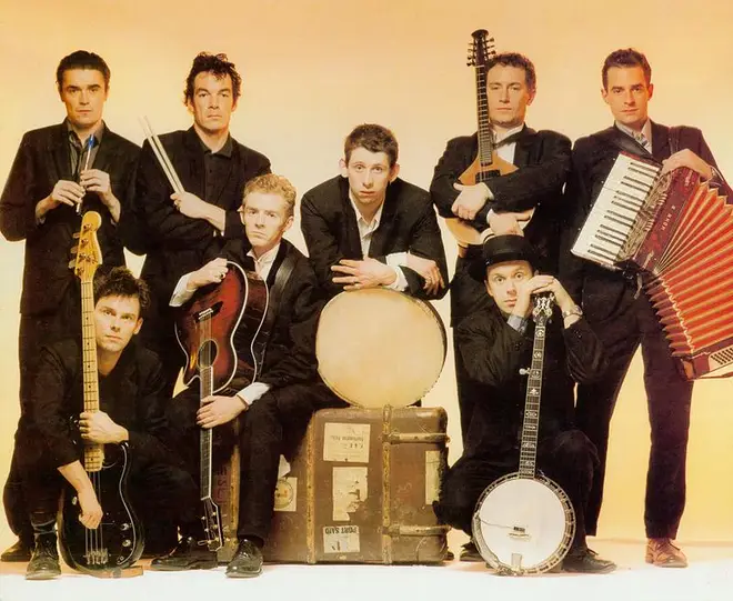 The Pogues on the cover to their 1988 third studio album, If I Should Fall From Grace With God.