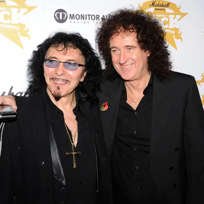 Tony Iommi and Brian May out and about in 2009