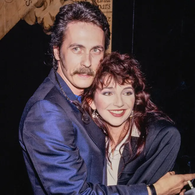 Del Palmer and Kate Bush in 1985