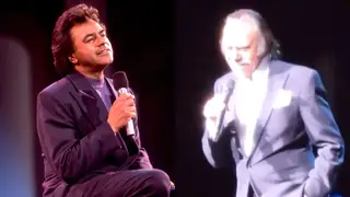 Johnny Mathis performing
