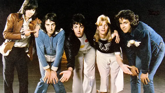 Wings: Jimmy McCulloch, Denny Laine, Paul McCartney, Linda McCartney, Joe English