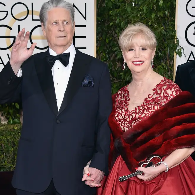 Brian Wilson and Melinda at the Golden Globes in 2016