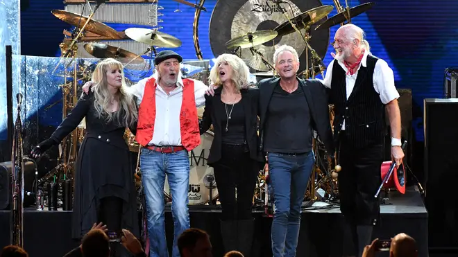 Stevie Nicks, John McVie, Christine McVie, Lindsey Buckingham and Mick Fleetwood in 2018