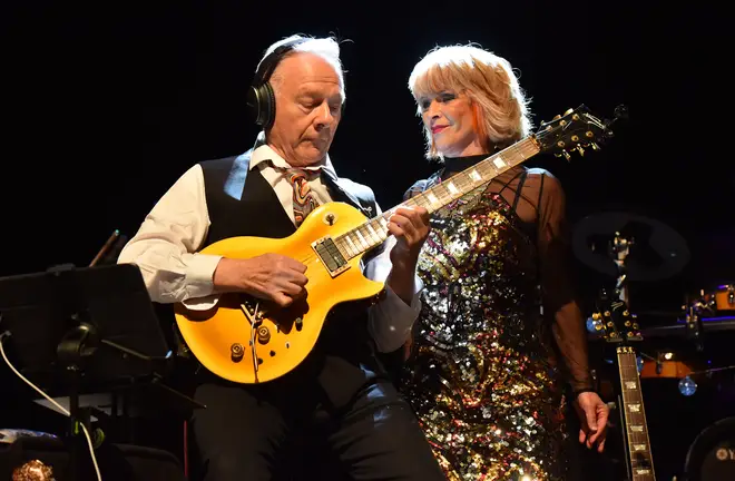 Toyah Willcox and Robert Fripp performing together in 2023. (Photo by C Brandon/Redferns)