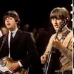 Paul McCartney playing a 500/1 Hofner violin bass guitar