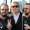 Ringo Starr and Paul McCartney of The Beatles at Paris Fashion Week
