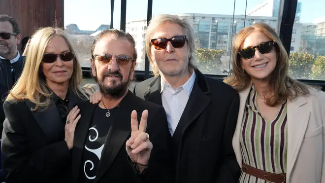 Barbara Bach, Ringo Starr, Paul McCartney and Nancy McCartney