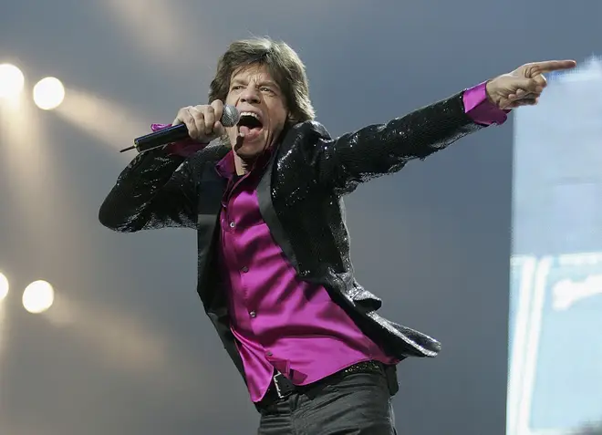 Mick Jagger in concert in Japan