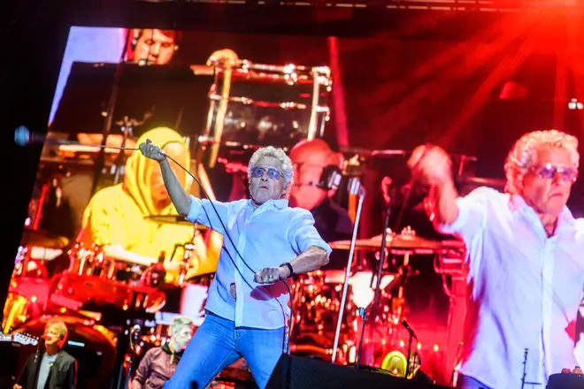 Roger Daltrey performing with The Who in 2023. (Photo by Katja Ogrin/Redferns)