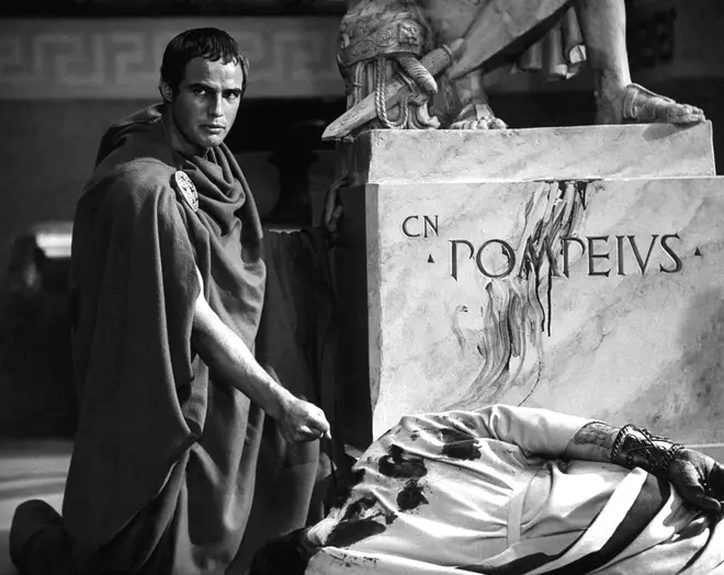 Brando played Mark Antony in 1953's Julius Caesar. (Real Joseph L Mankiewicz Marlon Brando. COLLECTION CHRISTOPHEL / RnB © MGM Pictures)