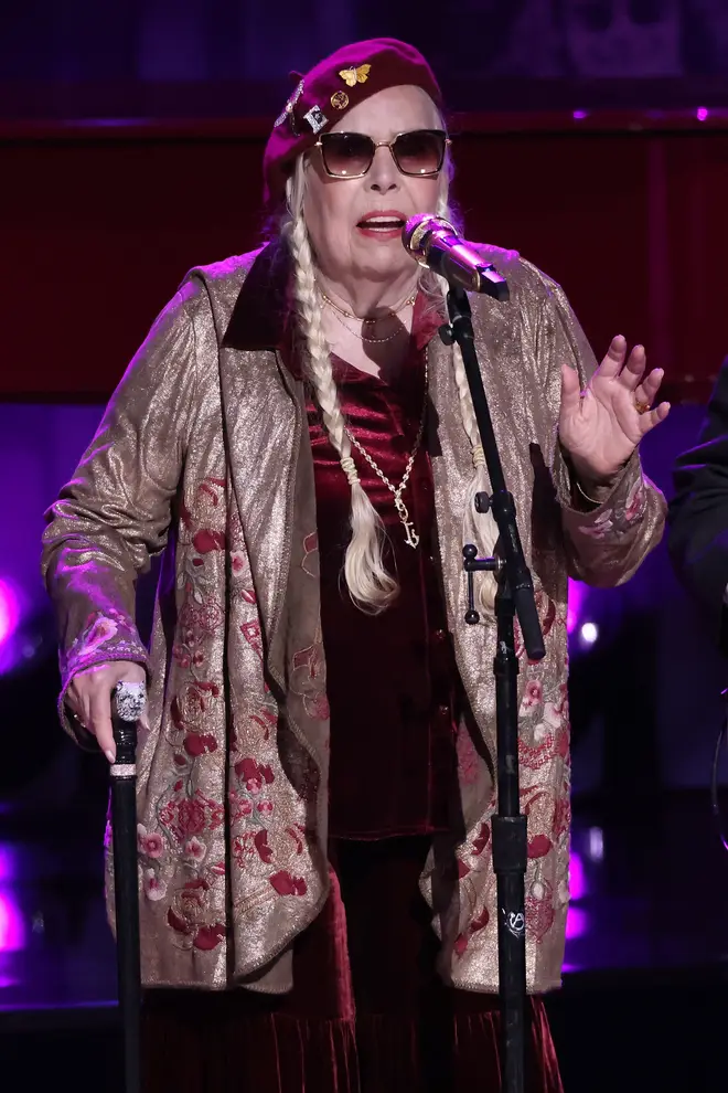 Joni Mitchell overcame a brain aneurysm in order to be able to sing again. (Photo by Taylor Hill/WireImage)