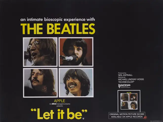 The poster for the original Let It Be movie, released in 1970