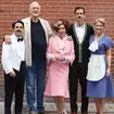 John Cleese joins the cast of the rebooted Fawlty Towers for the London photocall, May 2024.