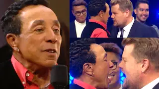 Smokey Robinson ‘fights’ James Corden in epic soul music battle