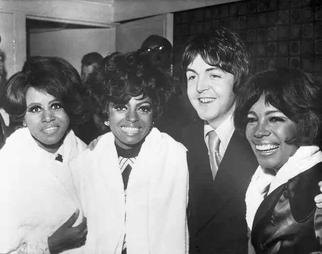 The Supremes with Paul McCartney
