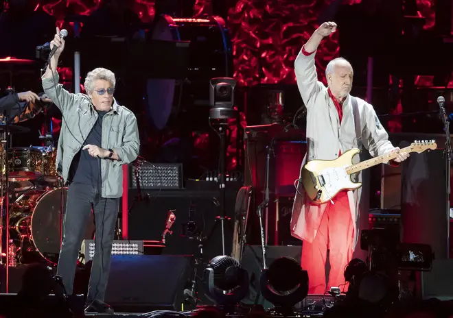 The Who: Roger Daltrey and Pete Townshend performing in Boston